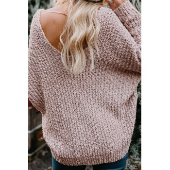 Apricot Warm My Soul Knit Off Shoulder Sweater Red Green Pink